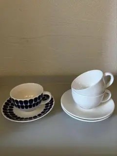 ☆廃盤色含む 6点セット イッタラ ティーマ カップ&ソーサー ネイビー 