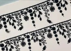 ⑤シングルx黒 50cm／ハンドメイドC&SミナペルホネンLIBERTY