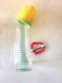 【美品】Betta 哺乳瓶 200ml イエロー/グリーン