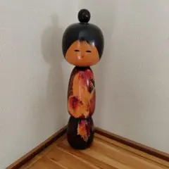創作こけし 梅柄 着物 木製 人形 - メルカリ