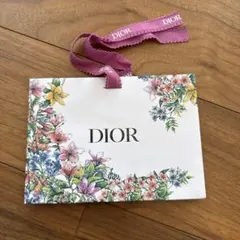 Dior 花柄ギフト袋 小型　19.5cmx14cm マチ7.5cm