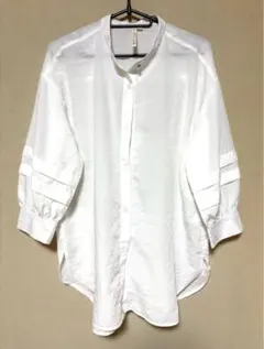 ♥️ HK WORKS LONDON ノーカラーブラウス Mサイズ