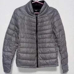 ユニクロ　ギンガムチェック　ダウンジャケット　Sサイズ