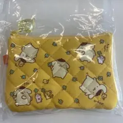 ポムポムプリン サンリオ　みんなのキルト　シークレットミニフラットポーチ