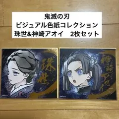 鬼滅の刃　ビジュアル色紙コレクション　珠世&神崎アオイ　2枚セット