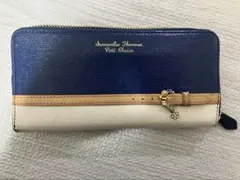 サマンサタバサプチチョイス　長財布　ネイビー✖️ホワイト