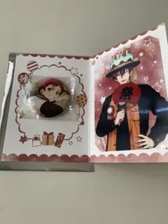 アイナナ ベビコミュ アイバム バースデーカード 缶バッジ トウマ