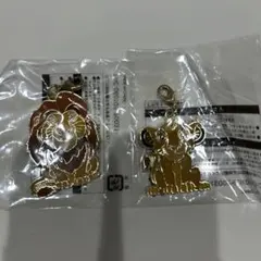 非売品】ディズニー ライオンキング メタルチャーム ムファサ シンバ 2点
