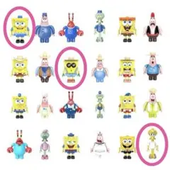 Spongebob スポンジボブ☆ミニフィギュア ファニーシーワールド シール