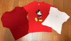 最安値ミッキーマウス半袖赤Tシャツ 120サイズ長袖赤シャツ110サイズうさぎ