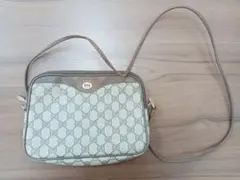 ヴィンテージ　オールド　Gucci GGパターン ショルダーバッグ　かばん