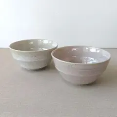 【ペア】新品 日本製 美濃焼 軽量 刷毛目 ニュアンスカラー 飯碗 茶碗のサムネイル