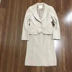 ほぼ未使用☆en quete☆ベージュスーツ スカート