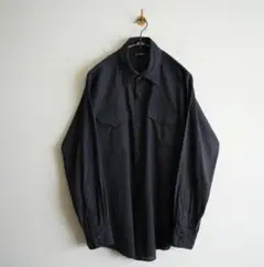 25SS MAATEE&SONS　ブラックシャンブレー　ウェスタンシャツ