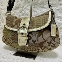 COACH コーチ ソーホー シグネチャー パッチワーク F12316 ゴールド