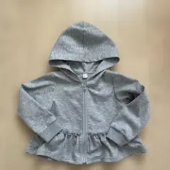 après les cours♡グレー ジップアップパーカー 100