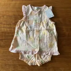 新品未使用　BRANSHES　花柄　ルームウェア　コットン100%　90サイズのサムネイル