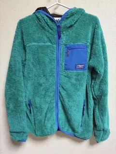 x-girl FLUFFY HOODIE グリーン サイズ2