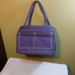 ネイビー キャンバス トートバッグ