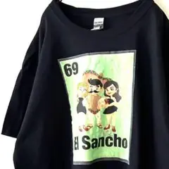 ギルダン 69 EL Sancho Tシャツ XL ブラック 黒 古着