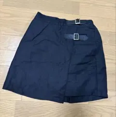 WEGO キュロット スカート 黒 F ベルト付