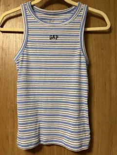 GAP 刺繍ロゴ入り　ボーダー柄タンクトップのサムネイル