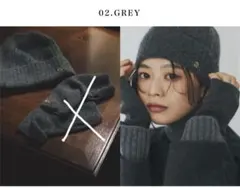 anuans ノベルティ ニット帽&アームウォーマー brown anuans ノベルティ ニット帽&アームウォーマー brown anuans