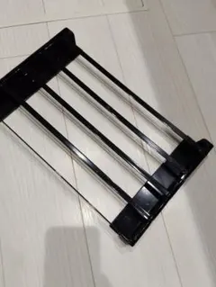 야마자키 지츠교 (야마자키) 세탁기 수평 자석 접이식 선반, 블랙