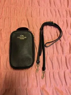 COACH ブラックレザー バッグ