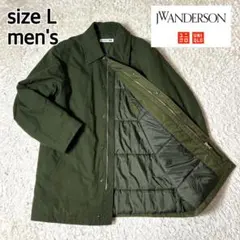 【極美品】UNIQLO×JWA パデットハーフコート オリーブ L