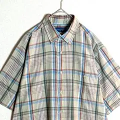 TOWN CRAFT　柄シャツ　チェック　BD　好配色　　90s　古着のサムネイル