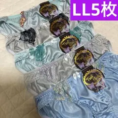 トリコットショーツ まとめ売り5枚セット LLサイズ　ブルー系