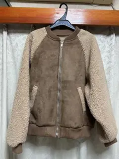 GRL ブラウン フリースジャケット Mサイズ