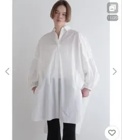 LE PHIL オーバーサイズ ホワイトシャツ