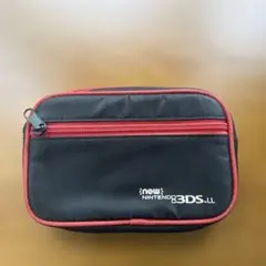 New Nintendo 3DS LL ポーチ ブラック/レッド
