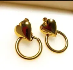 ♡ ゴールド　ハートのイヤリング♡