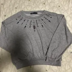 AS KNOW AS グレー クロップドトレーナーのサムネイル