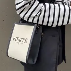 美品 ナイスクラップ niceclaup キャンバスロゴミニバッグ トートバッグ