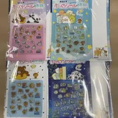 カルピス×サンエックスユニバース　ぷっくりシール全4枚セットのサムネイル