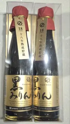 新品未開封　黒みりん 18年熟成 180ml×2本　甘強酒造株式会社のサムネイル