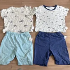 80 ユニクロ　男の子　パジャマ　半袖　パンツ　上下　夏服　子供服　まとめ売り