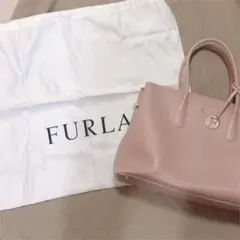 FURLA フルラ　トートバッグ　2WAY　ピンクベージュ