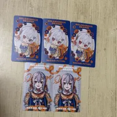 にじさんじ メランコリックオレンジ 葉加瀬冬雪 チェキ風カード 5枚セット