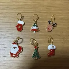 クリスマスモチーフステッチマーカー６個