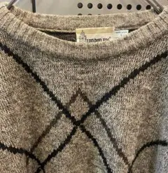 古着　ヴィンテージ　ニット　デザインニット　柄ニット　London fog