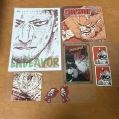 ヒロアカ　エンデヴァー　コースター　クリアカード　ステッカー