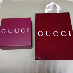 GUCCI バーガンディ 紙袋 ギフトボックス セット
