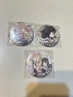 鬼滅の刃 幕間画ランダム缶バッジ参伍 伊黒小芭内 甘露寺蜜璃 3点セット
