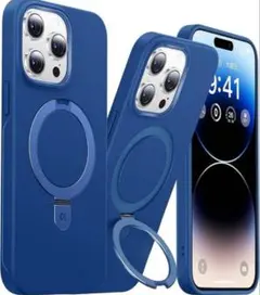 iPhone14ProMaxケース マグセーフ対応 ブルー 正規品 スタンド機能