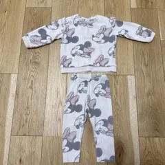 ミニー　ベビーパジャマ 上下セット H&M H&Mベビー　ミニーセットアップ